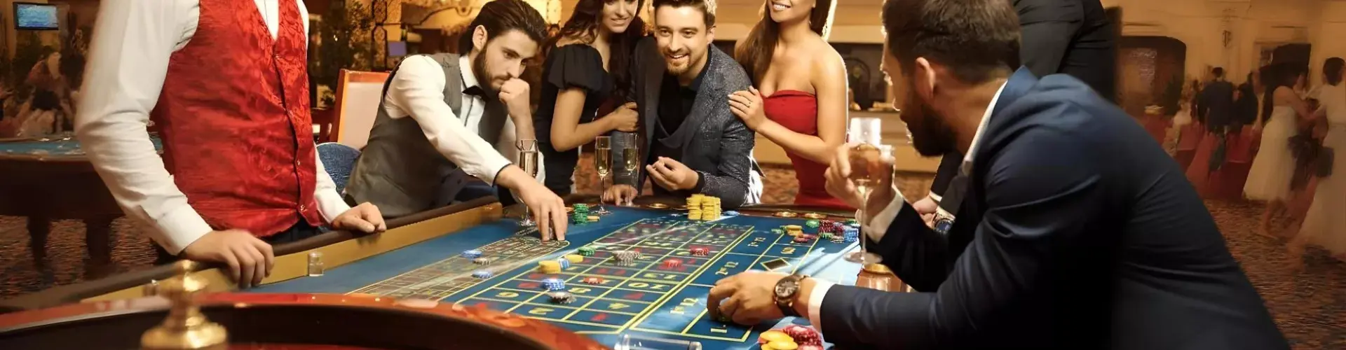 Casino roulette table at a corporate event